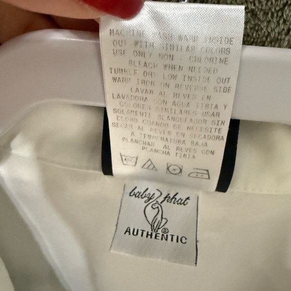 Baby Phat White Scrub Jacket with Embroidery - Picture 3 of 6